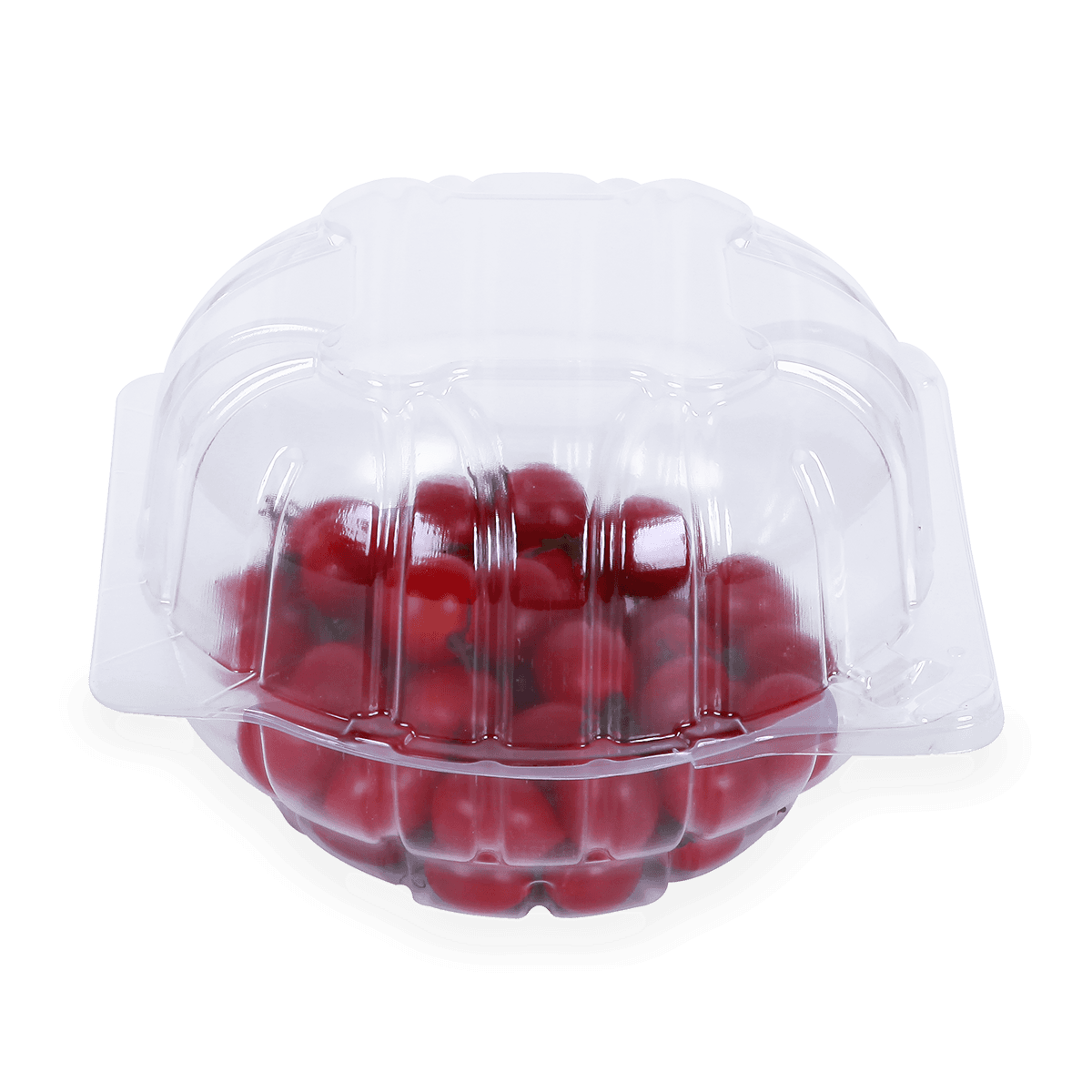 C% recyclable PCR RPET clamshell fructus packaging continentia